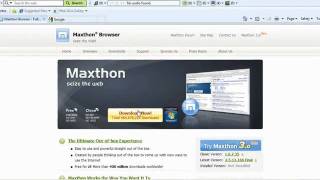 Download and install Maxthon