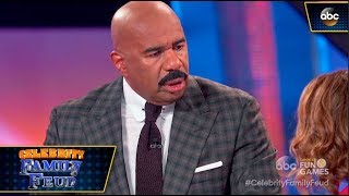 Steve Harvey's Wife Wants to Trade Him for a Pool Boy - Celebrity Family Feud