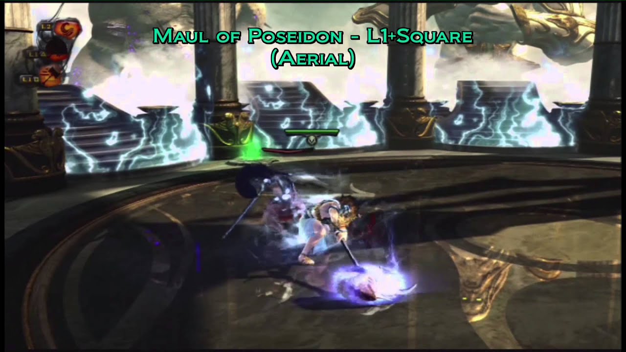 God of War Ascension All Poseidon Weapon Specials