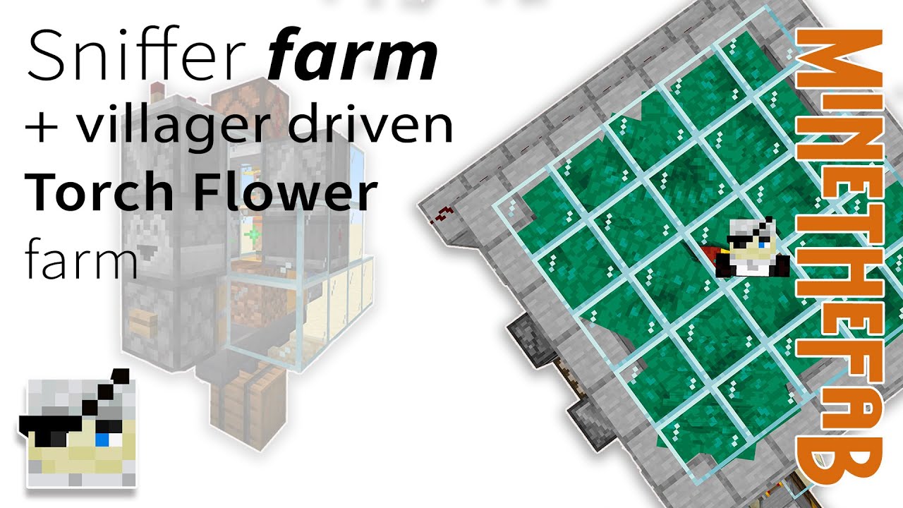 Small Sniffer Farm / Villager driven Torch Flower Farm — TUTORIAL YouTube