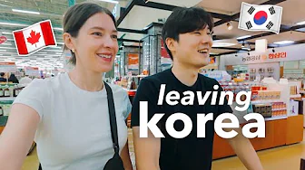 we're leaving korea 🇰🇷✈️ busy week in seoul, food market shopping, meeting an international couple