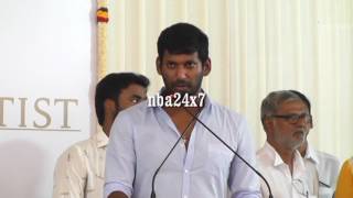 I Welcome Our New Producer  Actor Vishal  Neruppuda  Launch  Nba 24x7