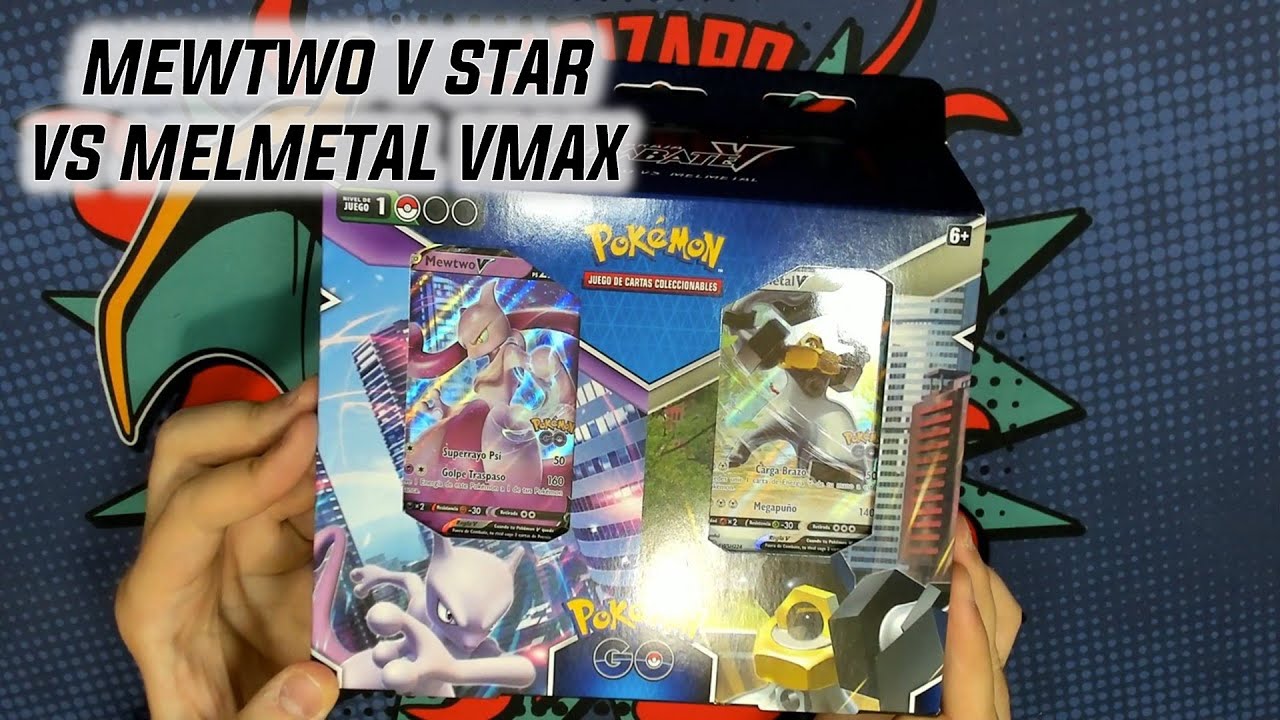 Baraja Combate V de Mewtwo V de Pokémon GO de JCC Pokémon Baraja Combate V  de Melmetal V de Pokémon GO de JCC Pokémon