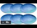 Oceanic Ombre Melamine Dinner Plate 10.5" Set of 6
