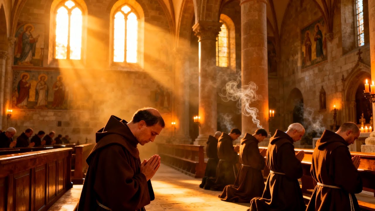 Gregorian Chant for Sleep Monastic Serenity | Candlelight Prayer for Healing, Meditation, Rest