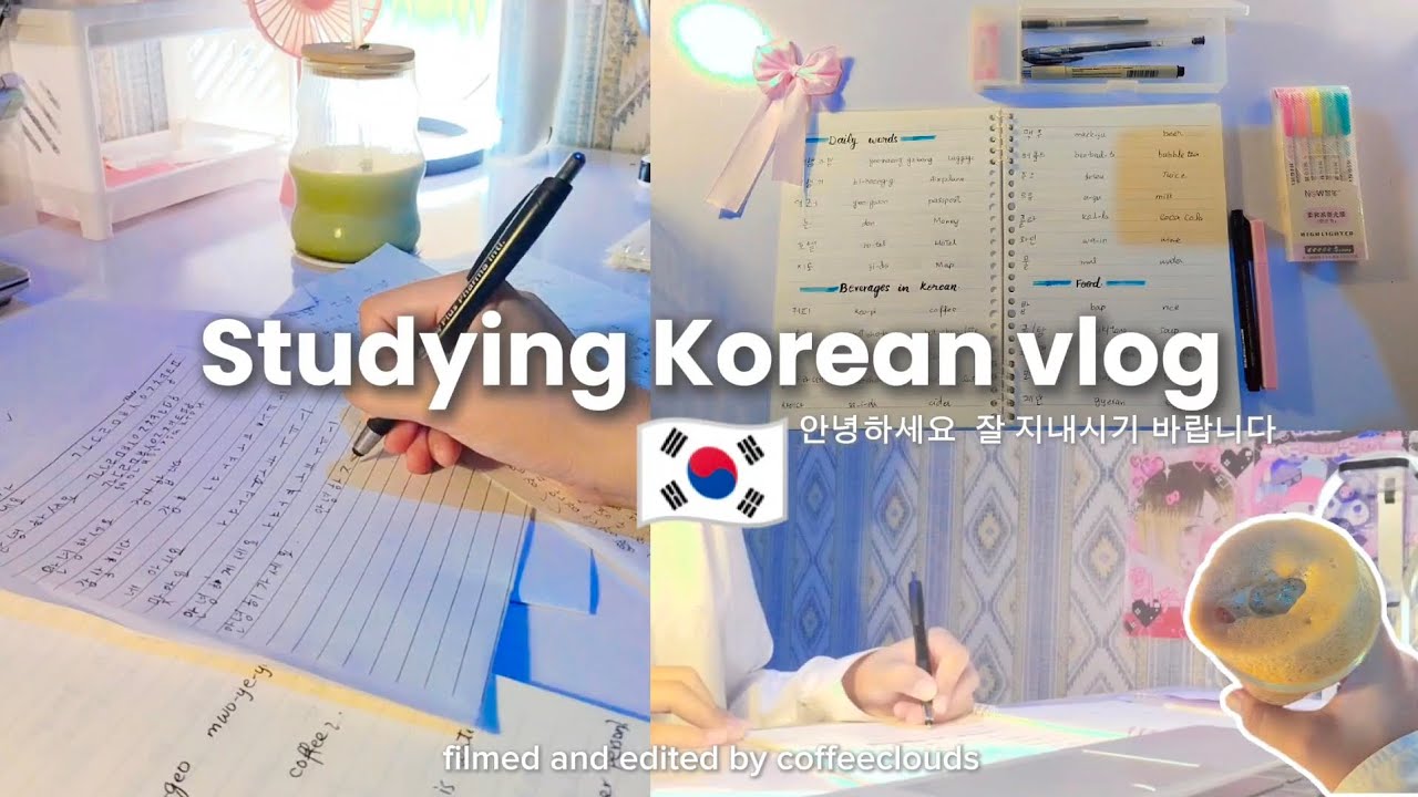 Morning Korean Study Vlog | Productive Day with Breakfast, New Clothes ...
