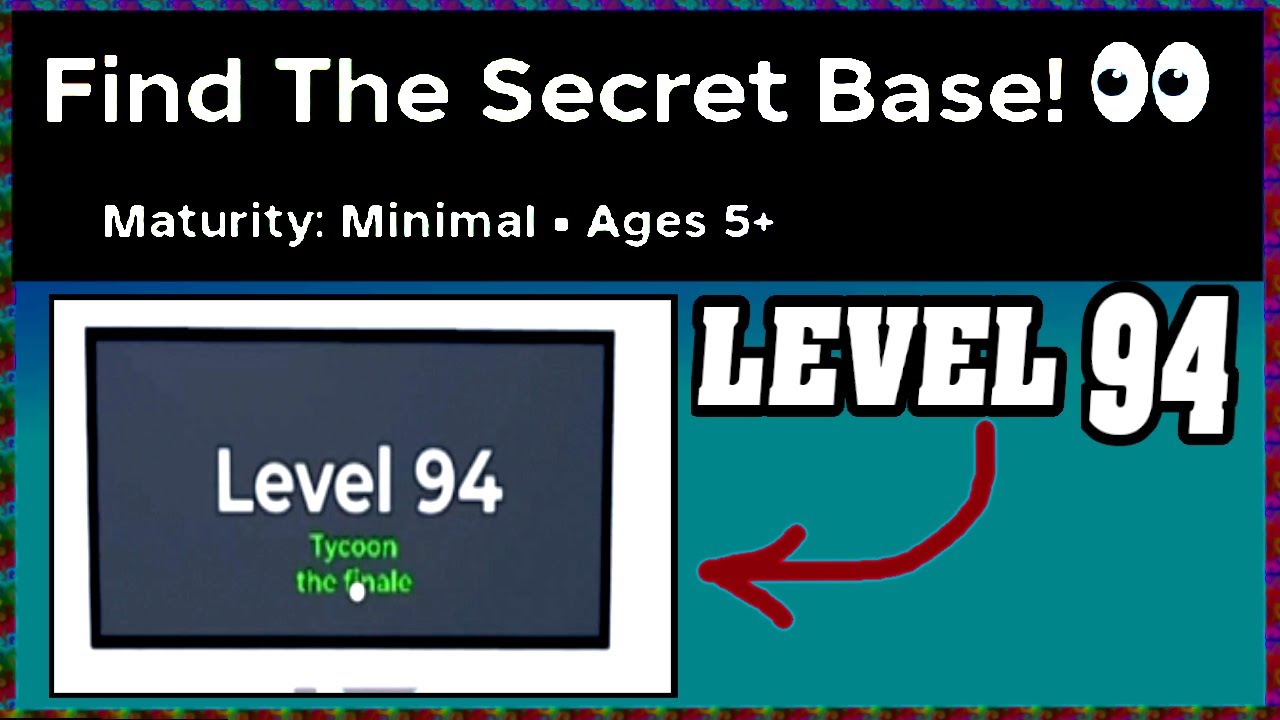 LEVEL 94 FIND THE SECRET BASE Walkthrough 👀 [Roblox] [Full Guide ...