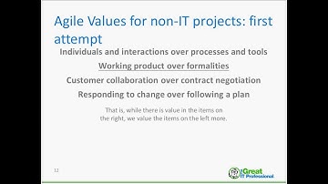 Agile Project Management in Non-IT Projects