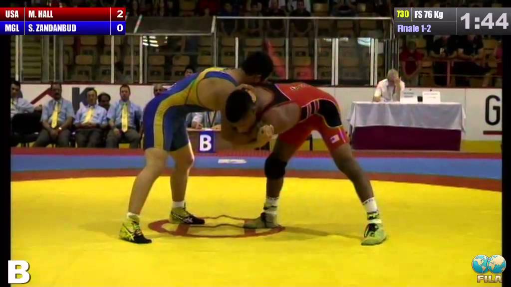 Finale 1 2 Freestyle 76 Kg Usa Mark Hall Vs Mgl Sumiyabazar 