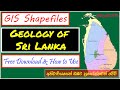 Geology of sri lanka  gis shape files  free download link and arcmap tutorial