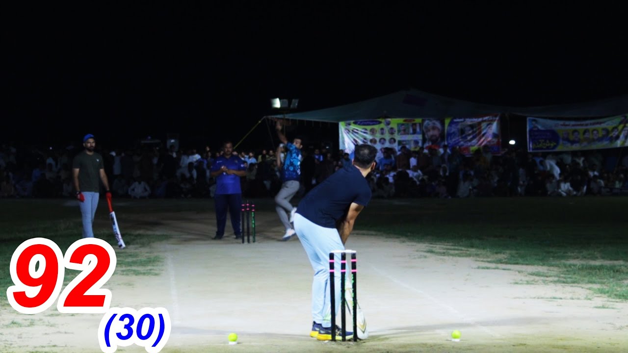 TAMOUR MIRZA VS USAMA ALI 92 RUNS NEED 30 BALLS BEST MATCH IN PAKISTAN ...