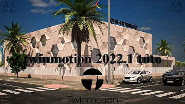 Twinmotion 2022.1 tutorial rendering realistic photo/clear-sunset-night