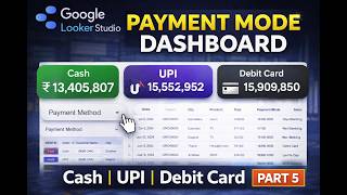 Google Looker Studio Part 5 | Payment Mode Wise Sales Dashboard (Cash, UPI, Card) 🔥