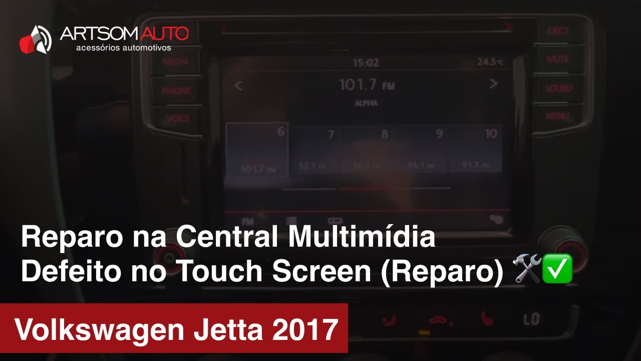 Reparo Central original VW - defeito touch Screen - ArtSomAuto
