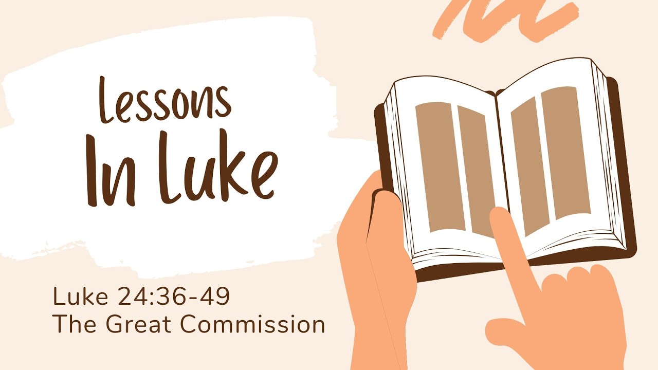 Welcome to this morning's service. Pastor Jon Jolly is continuing the series "Lessons from Luke". The reading is from Luke 24:36-49.