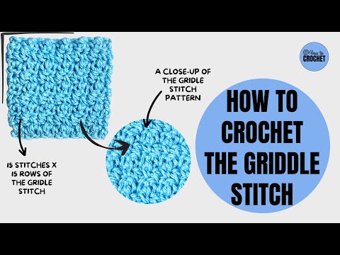 How to CROCHET the GRIDDLE STITCH | Lemon Peel Stitch or Seed Stitch