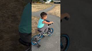 My son loves his new Coaster bicycle daddy got him. Pt 2.July 23rd/2023.