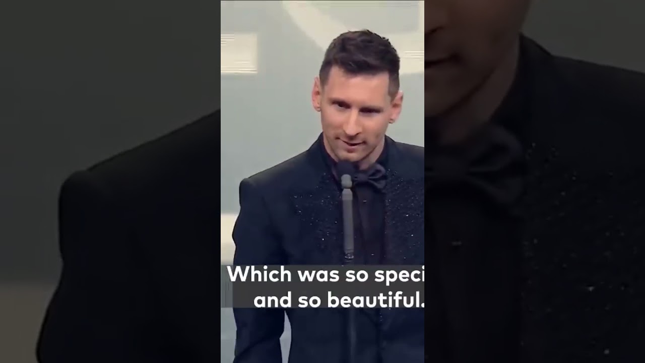 Messi "the best" speech!
