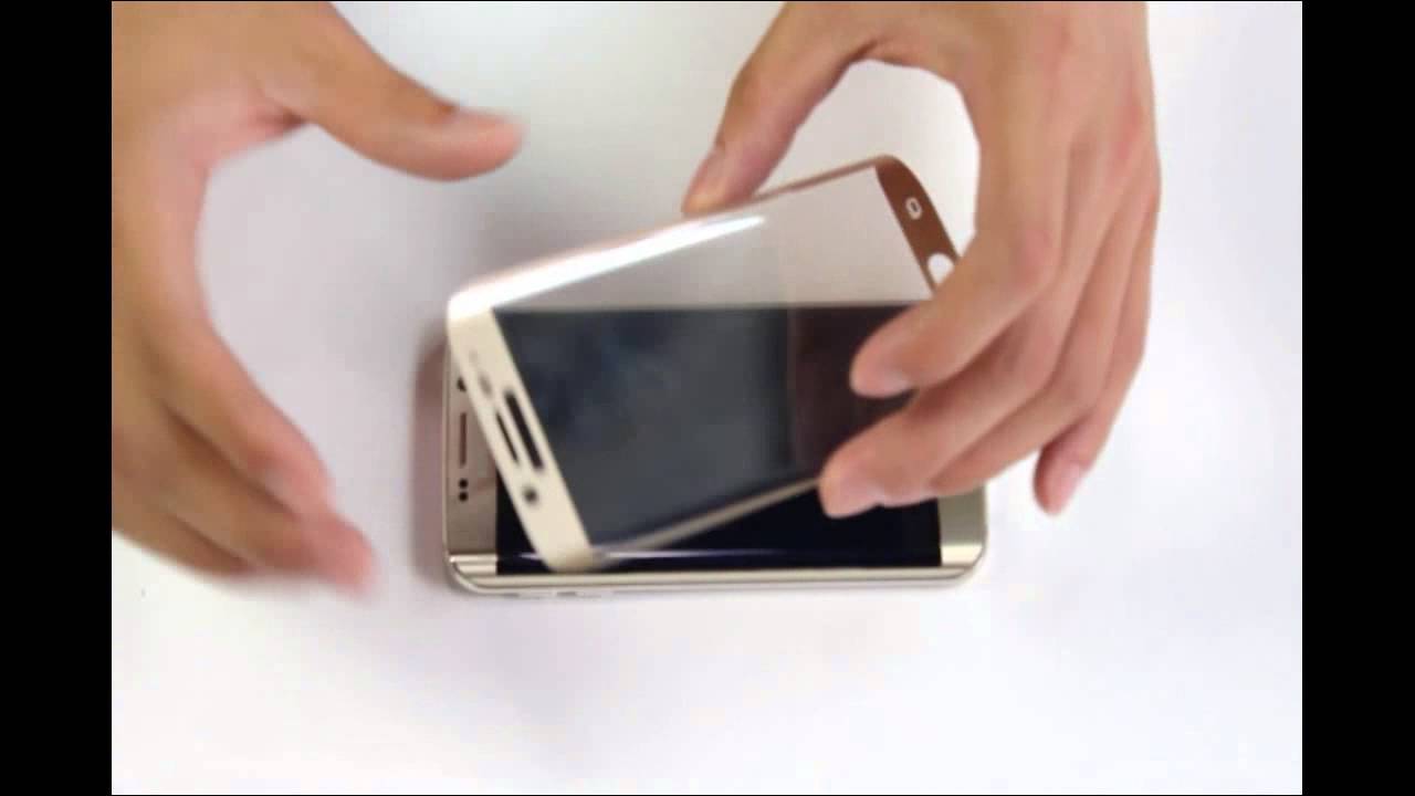 How to Apply a tempered Glass Screen Protector for Samsung Galaxy S6