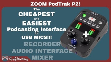 ZOOM PodTrak P2 Podcasting Interface for USB Mics!  Full Review