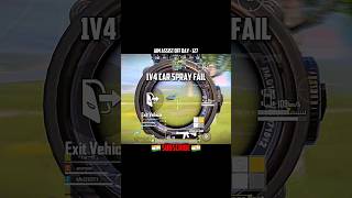 Car Spray Fail💀Fastest 6 Finger Android Player#iqoo3#bgmi#pubg#shorts#viralvideos