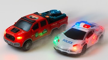 [ASMR Unboxing] EPIC RC Police Car Lights & Racing Show – Sport, DJ Car & Helicopter | ASMR Video