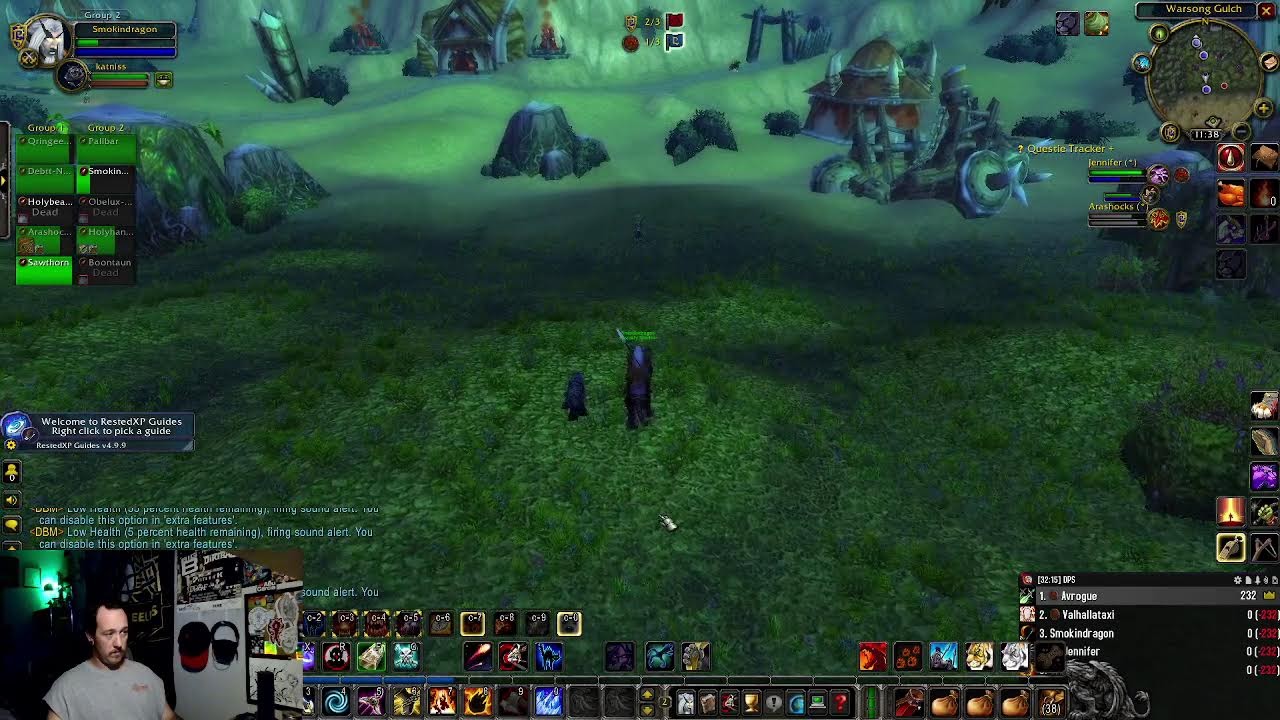 WOW TBC lat night battle grounds for funzies