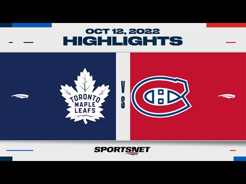 NHL Highlights | Maple Leafs vs. Canadiens - October 12, 2022