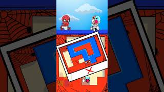 Maze Challenge Baby Spiderman Vs Cyborg Bowser12345 #Spiderman #teentitansgo  #mazechallenge #shorts
