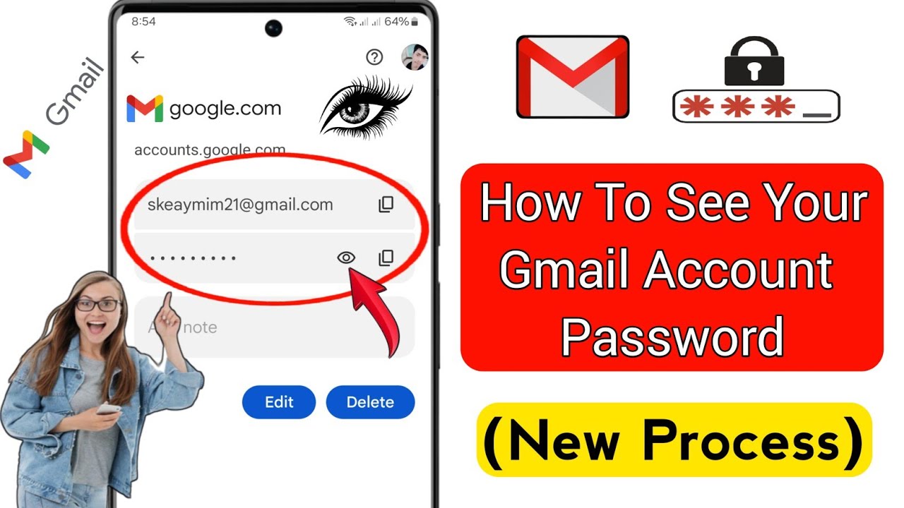 How To See Your Gmail Account Password (New Process) 2024 | find gmail ...