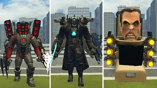 UPGRADE SPEAKERMAN TITAN AND CAMERAMAN TITAN VS ALL 1-74 SKIBIDI TOILET BOSSES in Garrys Mod!