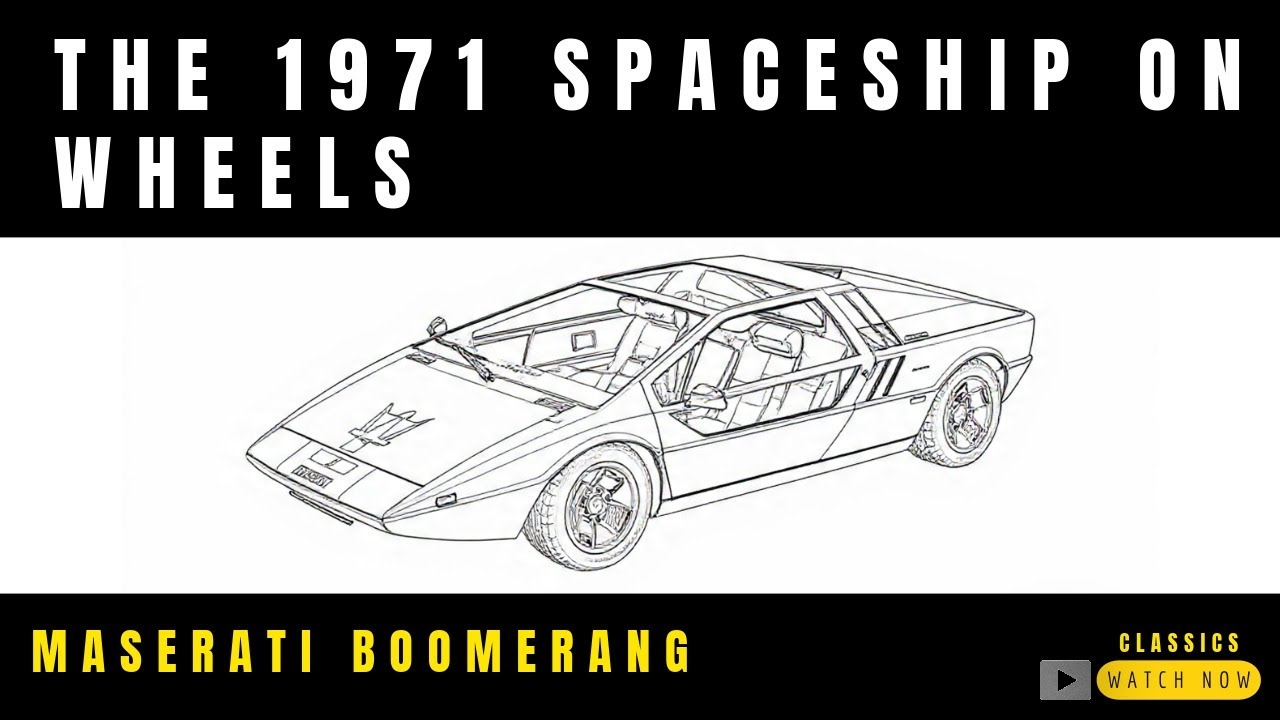 THE 1971 SPACESHIP ON WHEELS - MASERATI BOOMERANG