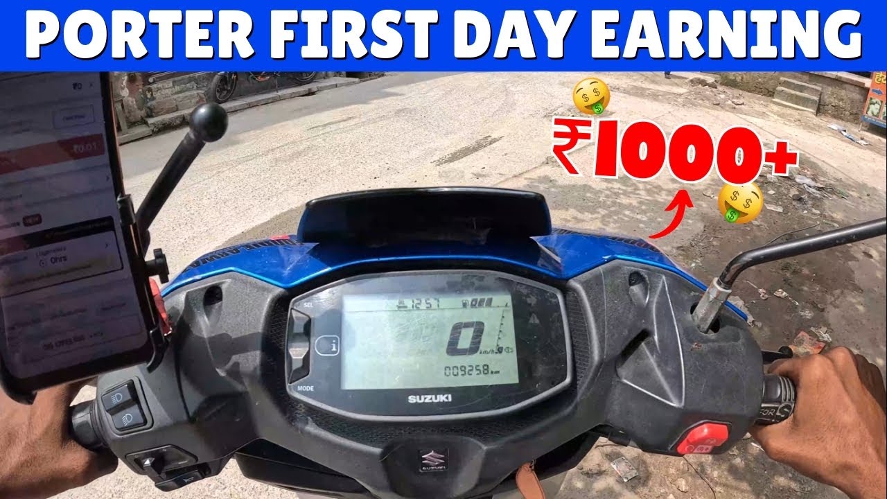 My First Day Porter Bike Delivery Job Earnings REVEALED! | Porter Bike Delivery Job 2025