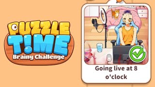 Puzzle Time: Brainy Challenge level 17 | help the girl get ready before the live stream Gameplay screenshot 1