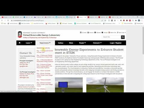 Renewable Energy Virtual Lab Login