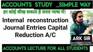 Lec 19 INTERNAL RECONSTRUCTION RESTRUCTURING capital Reduction TyBaf SEM6  tybcom SEM 5 CA CMA CS