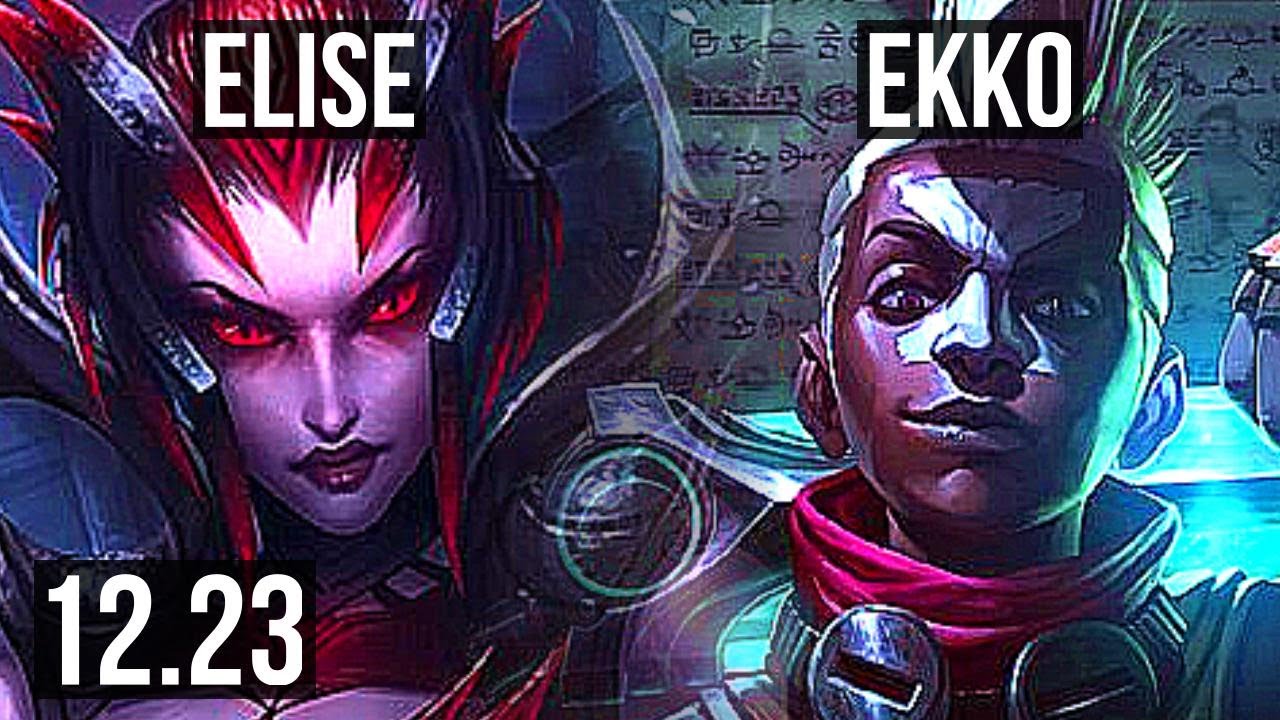 ELISE vs EKKO (JNG) | 9/0/2, 69% winrate, Legendary | KR Diamond | 12.23