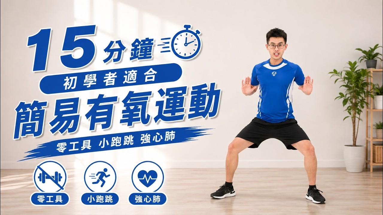 15分鐘|簡易有氧運動,初學者適合|一起運動系列 縮圖