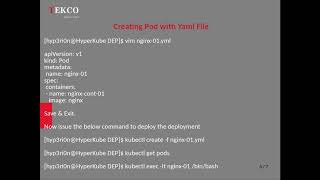 kubernetes Yaml File Content - Task Automation