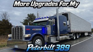 Installing New Air Cleaner Panels on My Peterbilt 389 With Legendary Extreme Watermelon Lights