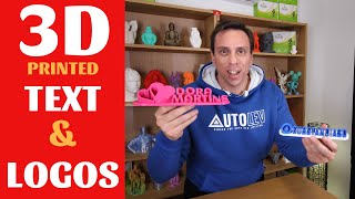 Secret of 3d printed text and logos