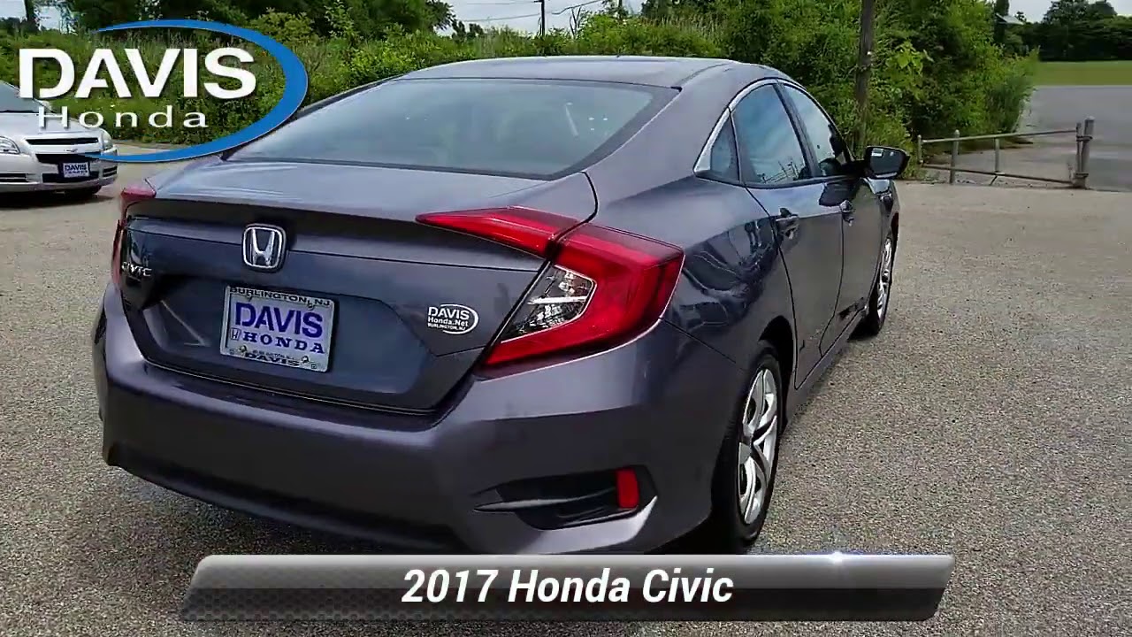 Certified 2017 Honda Civic LX, Burlington, NJ 12725U YouTube