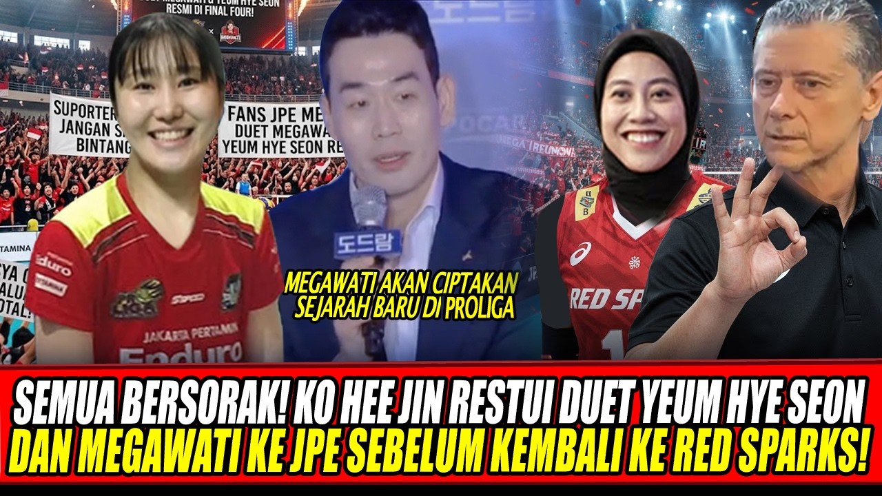 SEMUA BERSORAK🔥KO HEE JIN RESTUI DUET YEUM HYE SEON & MEGAWATI KE JPE SEBELUM KEMBALI KE RED SPARKS!