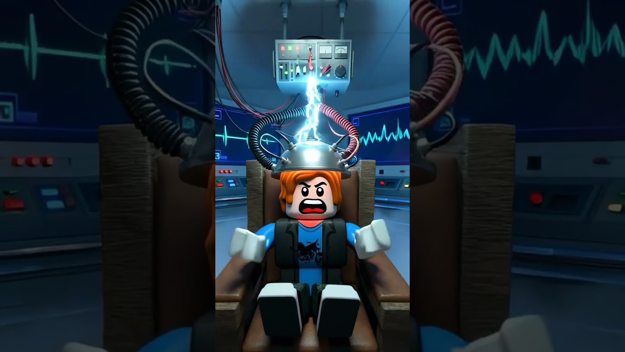 🧠🟨 Roblox Brain Scan Overload, Yellow Block Head Noob Reveal 