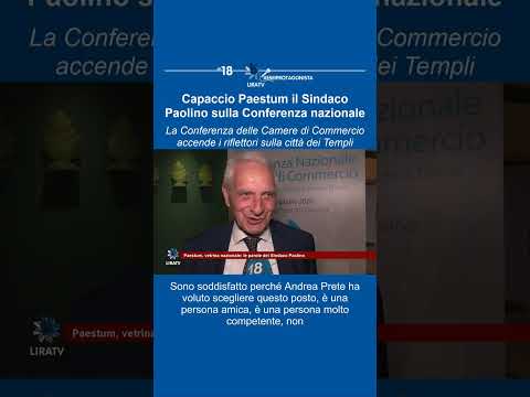 Video Capaccio Paestum: il Sindaco Paolino sulla Conferenza nazionale
