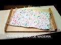 DIY Artesanato: Tapete de Tear de Madeira - Mat Wooden Loom - Mat Telar de Madera
