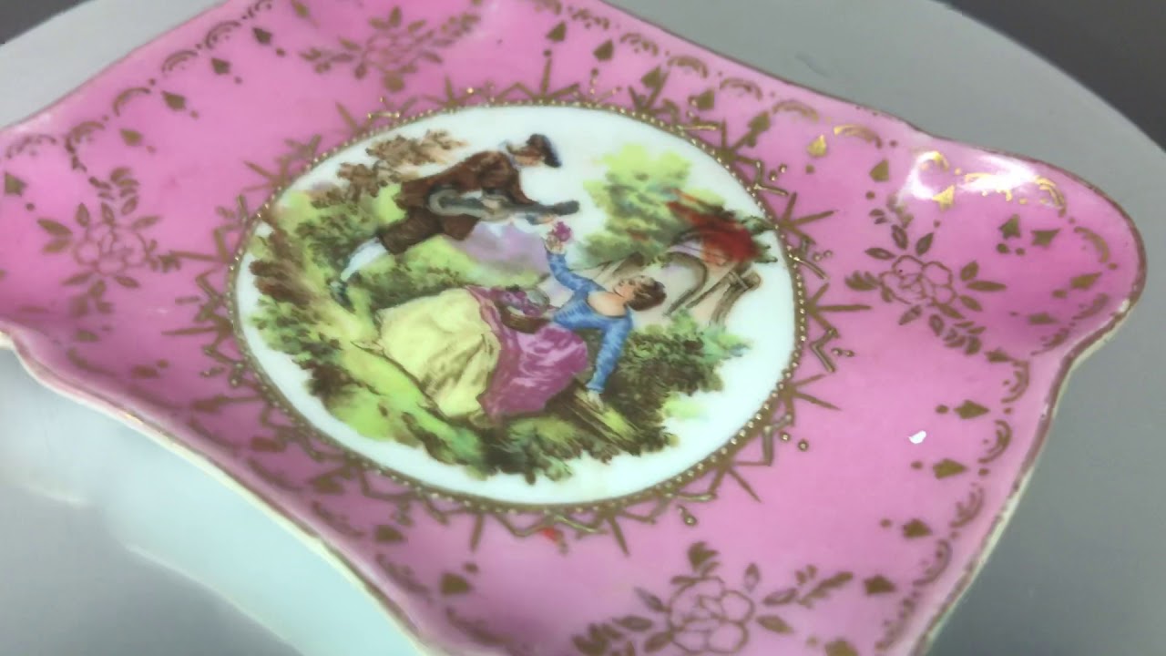 Vintage Hand Painted Porcelain Tray Occupied Japan