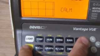 Davis Vantage Vue Console 6351  Weather Station  Hidden Tricks  By KVUSMC