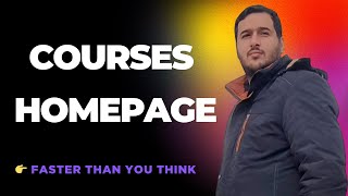 💥 سریعترین راه افزودن دوره‌ها به صفحه اصلی  آموزشی با لاراول و Vue! | Complete LMS Website