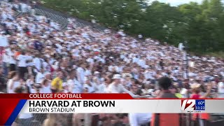 Brown rallies past Harvard to snap a 12-game losing streak in series on Mark Mahoney’s late TD